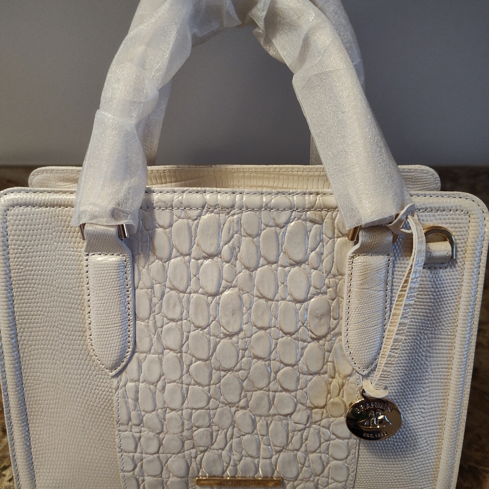 Brahmin Cami And Suri Sea Salt White Carman New With Tags - Picture 3 of 11